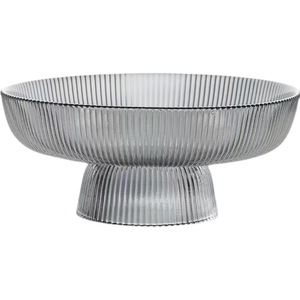 6 8 10 pouces Dia Ornement de table clair gris or jante tige verre bol décoration <span class=keywords><strong>verres</strong></span> pour fruits - Product Image 1