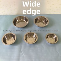 Accessoires de couvercle intérieur pour gamelle en acier inoxydable non magnétique pour l'alimentation des chats et des chiens de Caitang Chao an