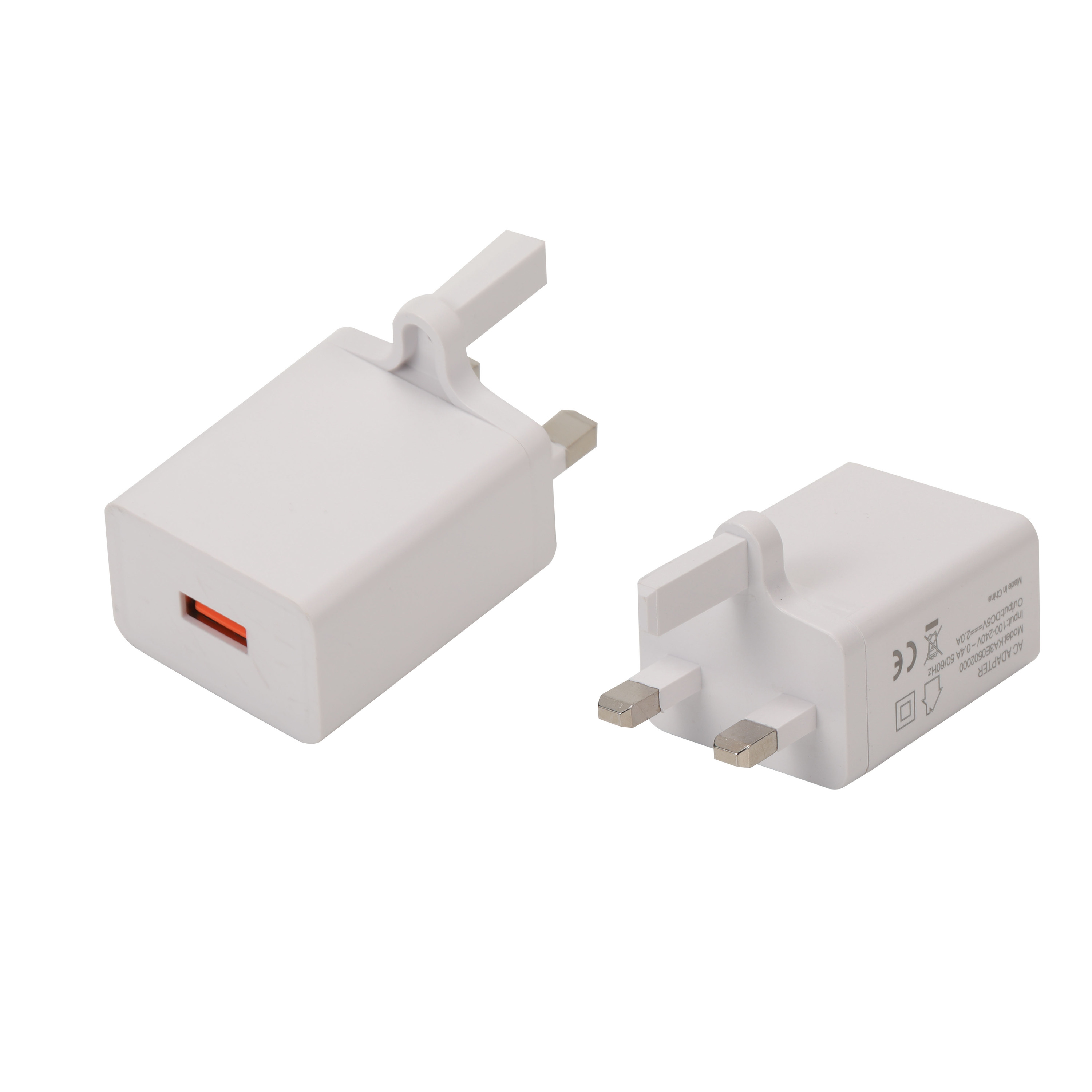 Factory Custom 5V1A EU Plug USB Wall Adapter CE Certified 5W Portable Power Charger For Household Electronics