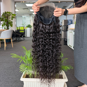 Wholesale Vietnamese Virgin Human Hair <b>Wig</b> Small Curly Natural Wave 9x6 HD <b>Lace</b> Closure Human Hair <b>Wig</b> Glueless Cap Design - Product Image 4
