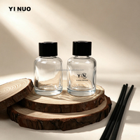 Bouteille en verre vide de 30 ml pour diffuseur à bâtonnets, avec bouchon à vis, pour la décoration intérieure, chambre et salle de bain