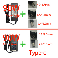 Adaptateur de chargeur pour ordinateur portable HP 45W 65W 90W 120W 130W 135W 150W 180W 200W 230W Connexion CC 4.5*3.0 7.4*5.0 4.8*1.7 4.0*1.7 5.5*2.5