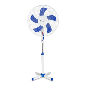 Nhà Máy Giá Ngân Sách 16 Inch 5 Nhựa Lưỡi 3 Tốc Độ Nút Điều Khiển Chéo Chiều Cao Cơ Sở Có Thể Điều Chỉnh Dao động Bệ Đứng <span class=keywords><strong>Fan</strong></span> Hâm Mộ - Product Image 1