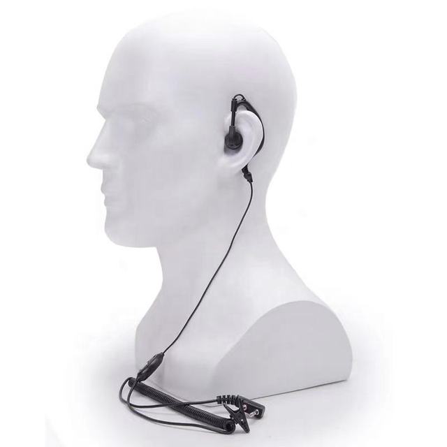 JJCC Noise Ptt Earpiece Earbuds 2 Way Radio Mic Vox Noise Canceling Intercom Security Walkie Talkie Headset