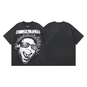 T-shirts décontractés d'été pour hommes en coton pur imprimés avec la série <span class=keywords><strong>Hell</strong></span> and Star NFC, tendance et de haute qualité - Product Image 3