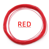 Câble électrique haute température micro-fin à un seul conducteur en cuivre 26AWG PTFE UL1423 isolé en PVDF plaqué argent