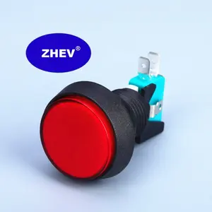 Game Arcad Round 44mm Red Push Switch With Touch Button Micro