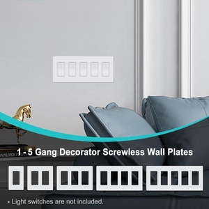 Barep chúng tôi tiêu chuẩn UL được phê duyệt 1-gang screwless an toàn trẻ em trang trí chuyển đổi ánh sáng Tường Outlet Bìa tấm - Product Image 4