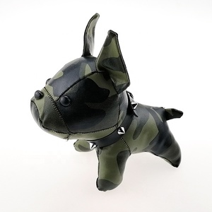 Cadeaux de Noël de luxe pour femmes, souvenirs, logo personnalisé, bouledogue français en cuir et cuir PU, <span class=keywords><strong>porte</strong></span>-<span class=keywords><strong>clés</strong></span> en acier inoxydable - Product Image 3