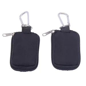 Aroma oil keychain soft pouch fit for 8vials x 2ml ,no MOQ order Small Neoprene essential oil pouch