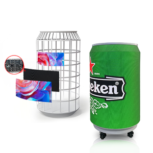 Tùy chỉnh kích thước đặc biệt đồ uống có thể dẫn hiển thị với đầy đủ màu sắc linh hoạt Màn hình <span class=keywords><strong>LED</strong></span> kỹ thuật số biển cho bia quảng cáo - Product Image 2