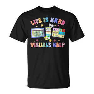 Camiseta con diseño visual de Life Is Hard para profesores de educación especial - Product Image 2