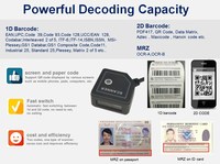 Module de scanner de code-barres programmable à montage fixe OEM CMOS 1D 2D pour la traçabilité des billets