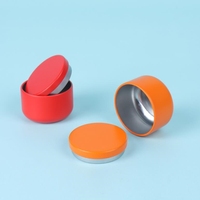 54 * H40mm 50ml vente en gros personnalisé vide rond Mini thé peut petit pot de bougie métal café boîte en fer blanc boîtes avec couvercles pour emballage alimentaire