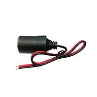 Encendedor de cigarrillos de coche de 12 V/24 V CC, adaptador de enchufe hembra, adaptador de Cable de encendedor de cigarrillos hembra