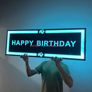 RICHSHINING Panneau d'<span class=keywords><strong>anniversaire</strong></span> personnalisé avec logo Chapiteau à LED Tableau d'affichage à LED Présentateur de bouteilles pour boîte de nuit Bar Party - Product Image 5