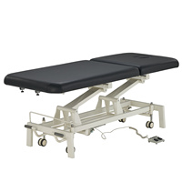 Table de massage électrique réglable avec cadre en acier robuste, repose-tête intégré, pour salon de spa, hôtel, utilisation thérapeutique
