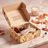 Boîte d'expédition en carton ondulé personnalisée pour cosmétiques, soins de la peau, maquillage, coffrets cadeaux de beauté, emballage d'expédition robuste