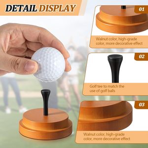 Support de présentation de balles de golf en bois, matériau en pin, décoration d'intérieur durable - Product Image 3