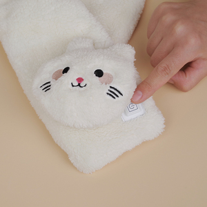 Tùy Chỉnh Khăn Khăn Choàng Mùa Đông Điện Thông Minh <span class=keywords><strong>USB</strong></span> Pin Powered Nước Nóng Khăn Sưởi Ấm Chiếc Khăn 5V 3 Cấp Độ Ngoài Trời Dành Cho Người Lớn Màu Trắng Trung Bình - Product Image 4