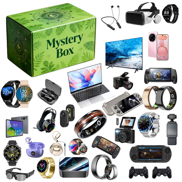 Super Gift Mysterybox 4G 5G 3C Electronic Lucky Smartphone 5G Smart Watches Earphone Surprising Ring Blind Mysterious Box Random