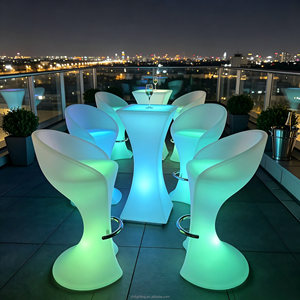 Table de Cocktail LED Ronde Rechargeable 16 Couleurs Écologique pour <span class=keywords><strong>Bar</strong></span>, Boîte de Nuit, Jardin, Terrasse, Événements et Fêtes - Product Image 5