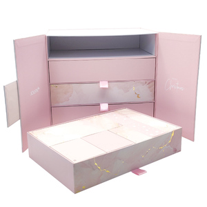 Custom Printing Gold Foil Cardboard Pink 24 Drawer Gift <strong>Empty</strong> Paper Makeup Beauty Christmas <strong>Advent</strong> <strong>Calendar</strong> <strong>Box</strong> for Cosmetic - Product Image 3