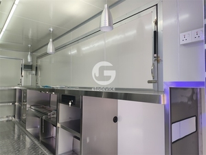 Mini Cute Trailer for Snack Food Vending Mobile Travel Tow bar Semi <strong>Trolley</strong> with Kitchen Equipment Set Trailer Cart - Product Image 4