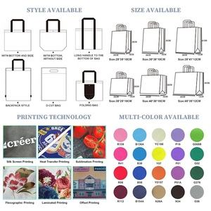 Huahao Custom Ecological Factory Recycled Nonwoven Shopping Tote Fabric Printing PP Nonwoven <strong>Bag</strong> Non Woven <strong>Bag</strong> Bolsas Ecologicas - Product Image 4