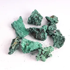 Wholesale Natural crystal stone mineral specimen green malachite raw stone