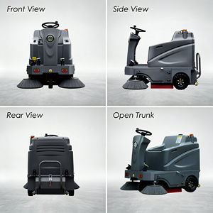Balayeuse rotative robotisée <span class=keywords><strong>électrique</strong></span> autoportée pour voirie, nettoyage automatique, alimentée par batterie, pour le nettoyage des parkings - Product Image 3