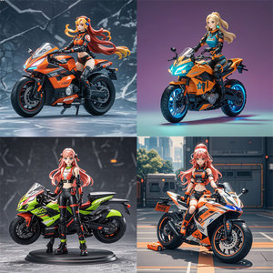 Figura de Juguete de PVC Personalizada de Chica Motociclista Cohete, Personaje de Juego de Fuerzas Especiales, Modelo Coleccionable de Anime - Product Image 2