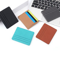 Porte-cartes élégant et léger de haute qualité avec plusieurs compartiments en cuir PU pour femmes et hommes