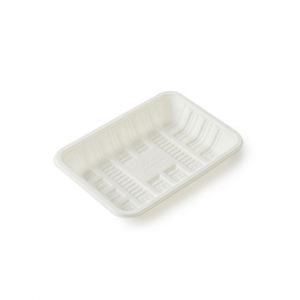 Ventes en gros de barquettes alimentaires biodégradables et recyclables en amidon de maïs blanc, assiettes à déjeuner 20,3x20,3 cm - Product Image 3
