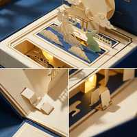 Boîte à gâteaux de lune 3D avec structure animée, emballage cadeau carré en papier pour gâteaux de festival