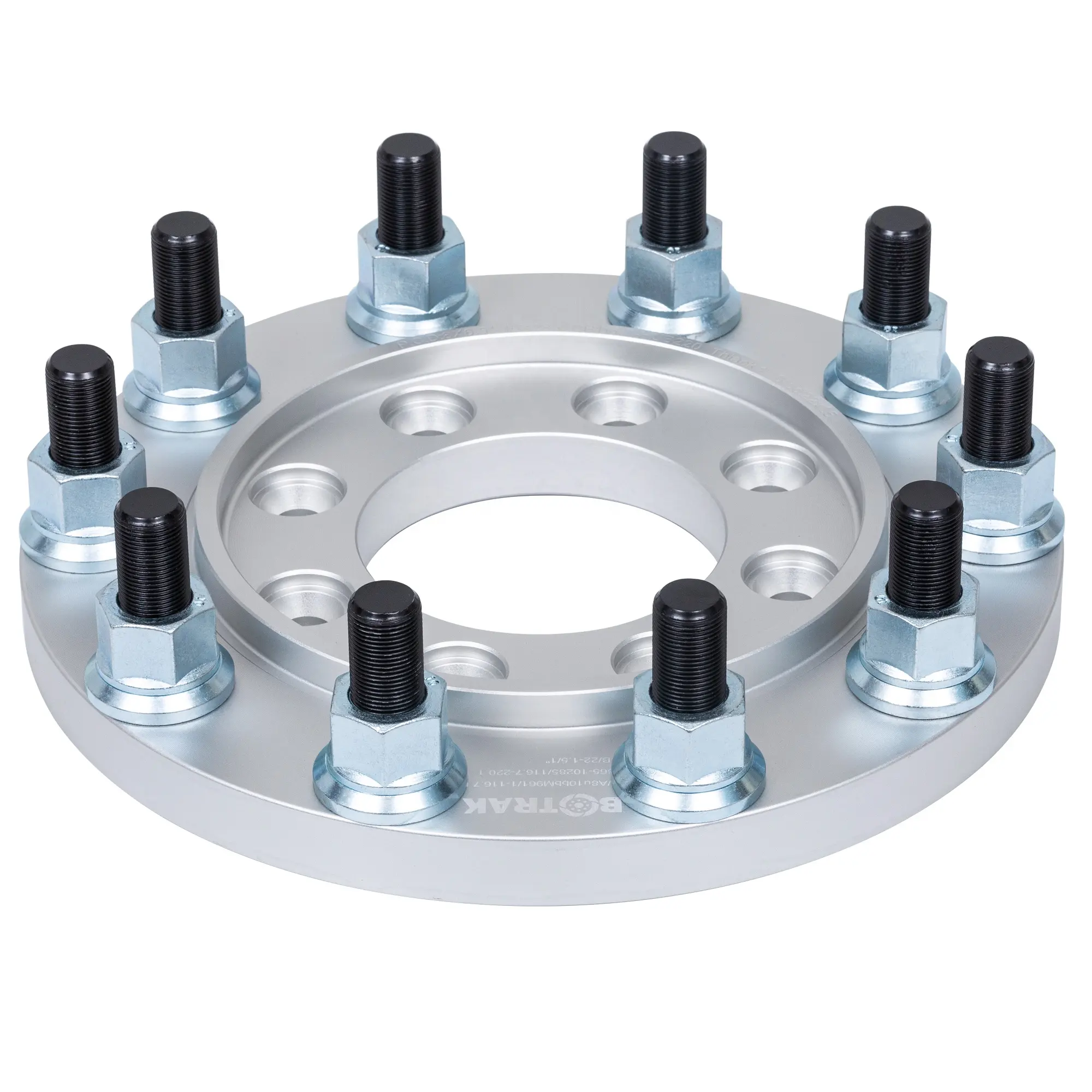 BOTRAK 8 ถึง 10 lug 1.25" 8x6.5 ถึง 10x285 กึ่งล้ออะแดปเตอร์spacersสําหรับChevrolet Silverado 1500 HDคลาสสิกGMC Savana 2500