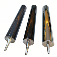 Rouleau de guidage en composite de fibre de carbone haute durabilité, rouleau de convoyeur recouvert de plastique anti-usure pour système de convoyage