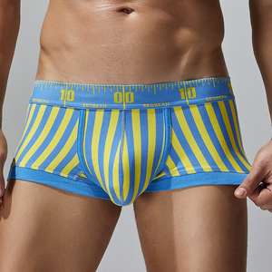 <span class=keywords><strong>Boxer</strong></span> à rayures verticales, sous-vêtements sexy, short respirant, couche de base, pour homme, usage quotidien estival, décontracté à la maison - Product Image 1