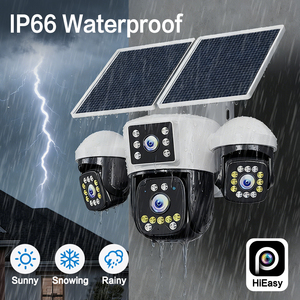 Cámara de Seguridad PTZ Solar de 12MP con 4 Lentes, Grabación 24/7, Resistente al Agua IP66, Visión Nocturna a Todo Color, Detección de Movimiento, Cámara para Exteriores - Product Image 6
