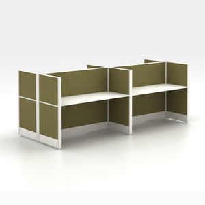 싼 사무실 테이블은 32mm 간격 알루미늄 분할 사무실 직원 워크 스테이션을 사용했습니다 - Product Image 4