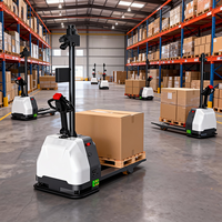Robot mobile autonome 1500 kg, chariot élévateur intelligent 360° °   Sécurité pour le déplacement de matériel dans les entrepôts e-commerce