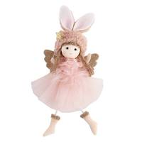 Vente en gros belle poupée victorienne fille rose blanc belle poupée en peluche personnalisée cadeaux de festival de noël pour les enfants