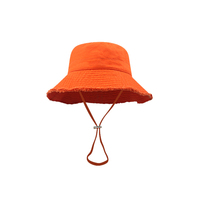 RongGuang Vente en Gros Bob Personnalisé d'Été en Coton Imprimé, Grand Bord Coupe-Vent Chapeau de Pêcheur