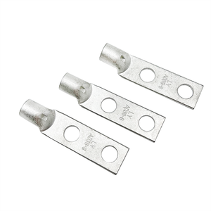 Red Copper Tube Cable <strong>Connector</strong> with Double Hole Compression Flat Cable <strong>Terminal</strong> Square Lug <strong>Terminals</strong> Type - Product Image 1