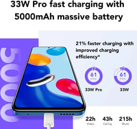 Nuevo Teléfono Inteligente Original Redmi Note 11 4G 4+128GB, Desbloqueado, Teléfono Móvil, Celular