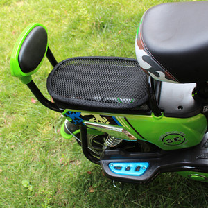 Housse de siège 3D noire semi-mesh pour trottinettes électriques, coussin arrière, taille unique, confortable - Product Image 5