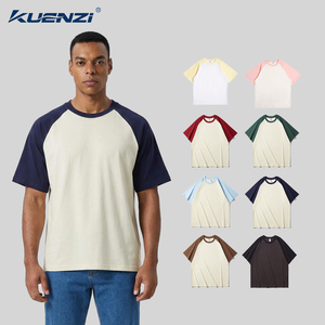 Camisetas Unisex de Algodón Orgánico 100% de 200 GSM, con Logotipo Personalizado, Tallas Grandes, Manga Raglán, Estilo Waffle, Color Sólido, Estilo <span class=keywords><strong>Chino</strong></span> - Product Image 1