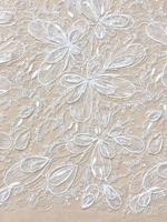 Nouveau tissu en dentelle à paillettes de luxe, tissu en dentelle à sequins, broderie perlée, dentelle à perles, textile pour vêtements pour femmes élégantes, robe de mariée