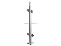 Serre-verre en acier inoxydable durable 304 316 2205 pour systèmes de balustrades en verre intérieurs et extérieurs au design moderne, accessoires et raccords