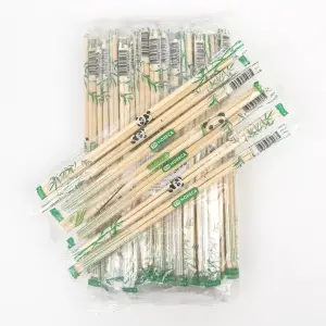 High Quality Disposable Bamboo Chopsticks Japanese-Korean Style Full Seal OPP Paper Packaging Twin Toothpick Chopsticks